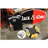 Image 1 : JACK AND COKE SIGN, METAL JACK DANIELS SIGN, AND BRIDGE BREWING LO SIGN