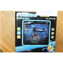 BRAND NEW FLASHING CRYSTAL BALL DRONE HEAT SENSORED