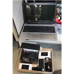 3 IPHONES, BLACKBERRY AND SAMSUNG PHONES, AND LAPTOP ASIS
