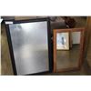 Image 1 : MAGNET BOARD AND WOOD FRAMED WALL MIRROR