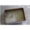 Image 1 : GOLD PLATED STONE PENDENT NECKLACE AND RING