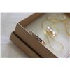 Image 3 : GOLD PLATED STONE PENDENT NECKLACE AND RING