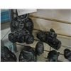 Image 2 : LOT OF WOLF AND OTHER SOAP STONE FIGURES