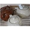 Image 2 : 3 MEDALTA POTTERIES LIDDED BEAN POTS