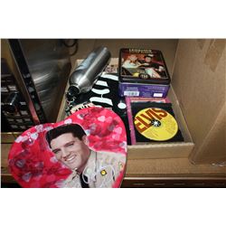 TRAY OF ELVIS COLLECTIBLES