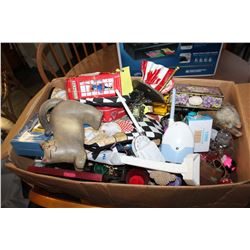 BOX OF STORAGE LOCKER ITEMS