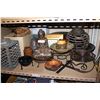 Image 1 : SHELF LOT OF ESTATE LIGHTING AND ACCESSORIES