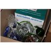 Image 2 : BOX OF PUMPKIN JAR GLASSWARE AND ORGANZIERS