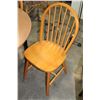 Image 2 : MAPLE WITH BLACK BASE TABLE AND FOUR HOOPBACK CHAIRS