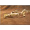 Image 7 : Star Marked Hand Forged Steel Beurmann Spurs- Engraved- 20 Point Rowels