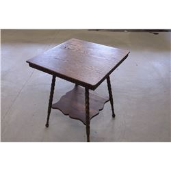 Oak Parlor Table- 30"H X 23.5'W