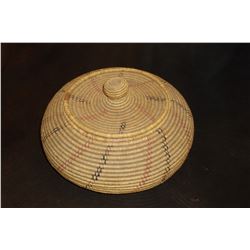 Tightly Woven SW Basket With lid- 11"W X 4"H