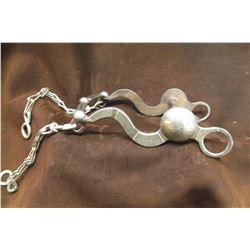 Unmarked Silver Overlaid Bit-Martinez Cheek- Wyoming Halfbreed Mouth- Slobber Bar