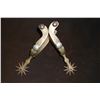 Image 1 : Anchor Marked North And Judd Hercules Bronze Spurs- Floral Engraved- 10 Point Rowels