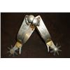 Image 1 : Unmarked Walla Walla Prison Spurs- Engraved Inside and Out- Copper- 8 Point Rowels- Chap Guards