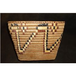 Museum Quality Imbricated Basket-  Vancouver Isle Region- 8" H X 11"W X 8"D