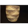 Image 2 : Salish Cylinder Basket- Geometric Pattern- 8.5"H X7.25" W