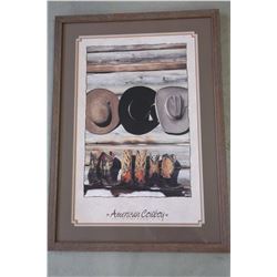 American Cowboy Print- David R Stoecklein- Frame 40.5"H X 29"W