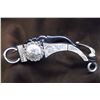 Image 6 : Marked B Slash B Silver Inlaid Bit- Arizona Cheek- Spoon Mouth- Slobber Bar