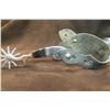Image 6 : Unmarked Overlaid and Engraved Spurs- Pearls- Chap Guards- Stamped Spur Straps with Nickel Conchos