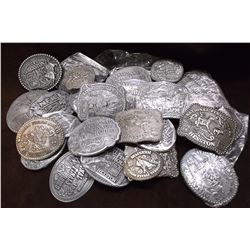 24 Hesston National Finals Rodeo Belt Buckles- 1 Tie Tack- 1894-2009