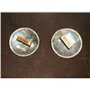Image 2 : Unmarked Silver Domed Conchos- 2"- Engraved