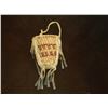 Image 2 : Apache Burden Basket- C. 1960- Hand Woven- Beads- 4.5"H X 4"W