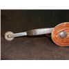 Image 2 : Unmarked Straight Shank Spurs- Engraved- Carved Straps- 25 Point Rowels