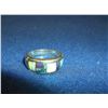 Image 2 : Marked HH SS Mexico- Zuni Inlaid and Strerling Ring