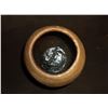 Image 8 : 2 Modern Navaho Pots- Hand Painted and Etched- 4.75"H X 5"W- 3.5"H X 4"W- Letter of Authenticity