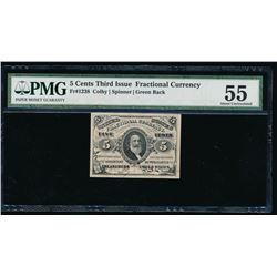 5 Cent Third Issue Fractional Currency Note PMG 55