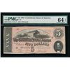 Image 1 : 1864 $5 Confederate States of America Note PMG 64EPQ