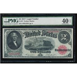 1917 $2 Legal Tender Note PMG 40EPQ