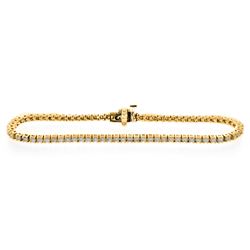 14KT Yellow Gold 2.00ctw Diamond Tennis Bracelet