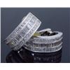 Image 4 : 18KT White Gold 4.00ctw Diamond Earrings