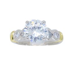 18KT Two Tone Gold 1.89ctw Diamond Ring