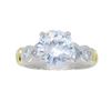 Image 1 : 18KT Two Tone Gold 1.89ctw Diamond Ring