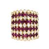 Image 1 : 14KT Yellow Gold 4.27ctw Ruby and Diamond Ring