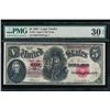 Image 1 : 1907 $5 Legal Tender Note PMG 30EPQ