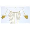 Image 3 : 18KT Yellow Gold Necklace and Earring Set