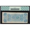 Image 2 : 1863 $10 Confederate States of America Note PCGS 55 Cross Cut Cancelled