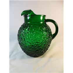Vintage Anchor Hawking Emerald/Forest Green Juice Pitcher