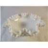 Image 2 : Fenton Hobnail Ruffle Edge Footed Dish