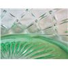 Image 5 : Green Vasaline Glass Relish Dish