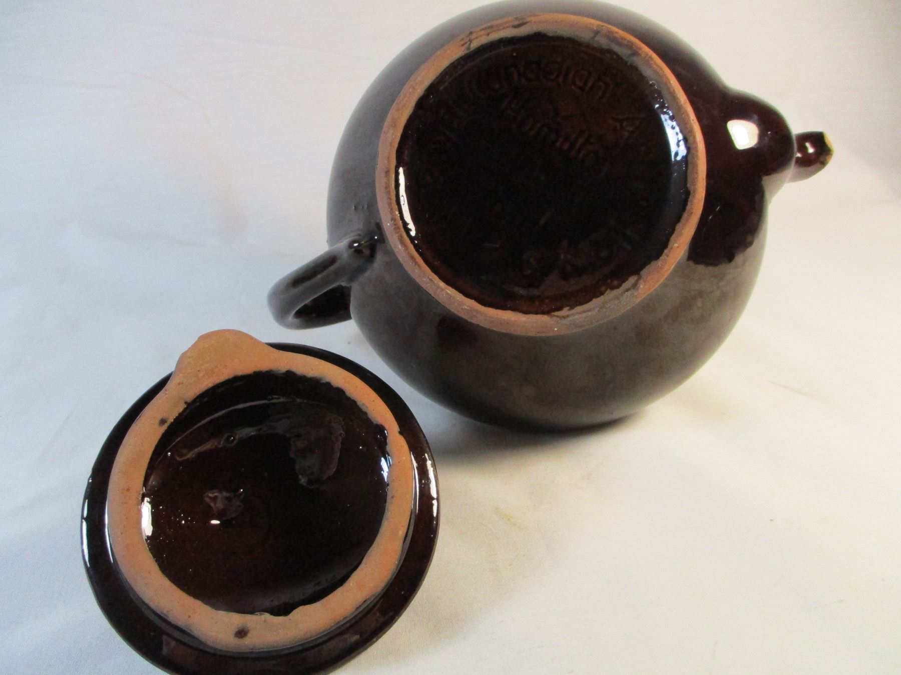 Royal Canadian Art Pottery Hamilton Brown Tea Pot
