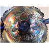 Image 3 : Carnival Glass Grape Leaf Ruffle Bowl