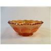 Image 2 : Marigold Carnival Glass Floral Bowl