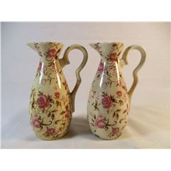 Vintage Nasco Cruet Rose Garden Set