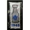 Image 1 : 1945 Toronto Maple Leafs Mini Stanley Cup Banner