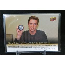 15-16 UD Rookie Showcase Moments Connor McDavid